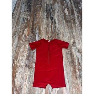 Kate Quinn Red Swim Outfit/ Rash Guard Size 2t